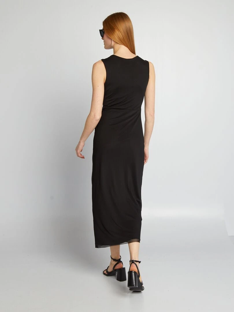 Robe longue ultra stretch   noir