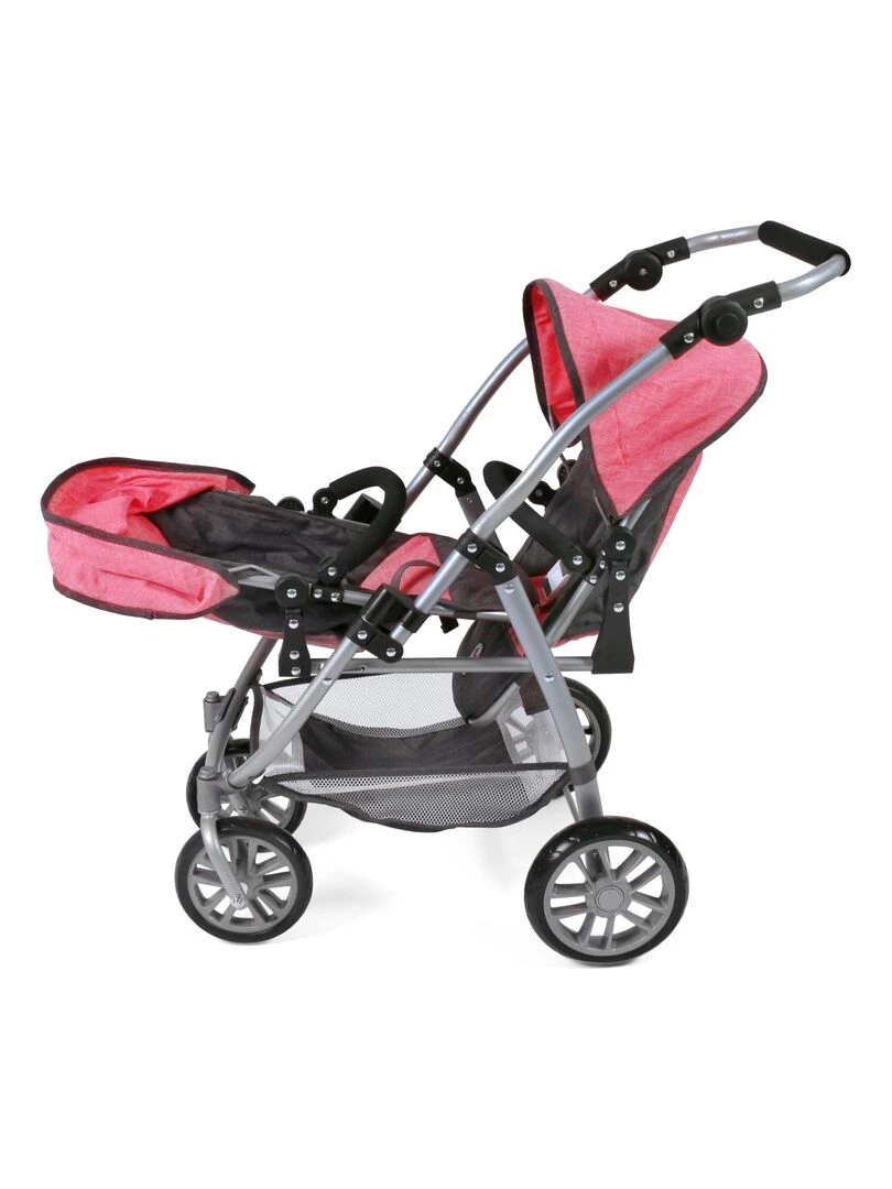 Le buggy Tandem Vario  Mélange anthracite   rose   N/A