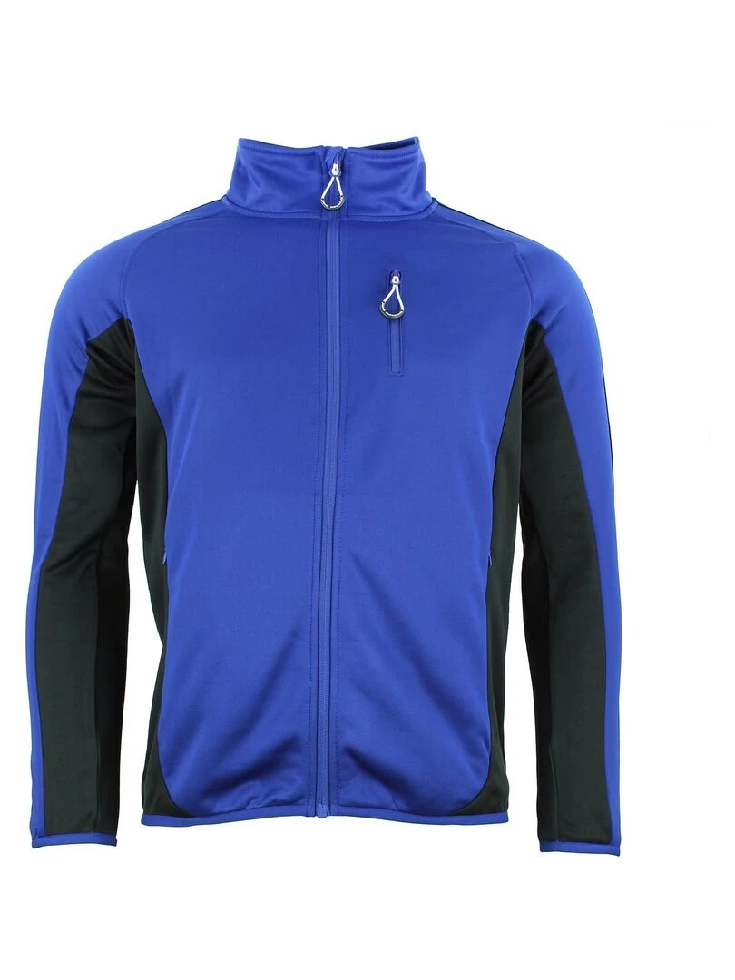 Blouson polarshell homme CEMON PEAK MOUNTAIN Bleu Noir