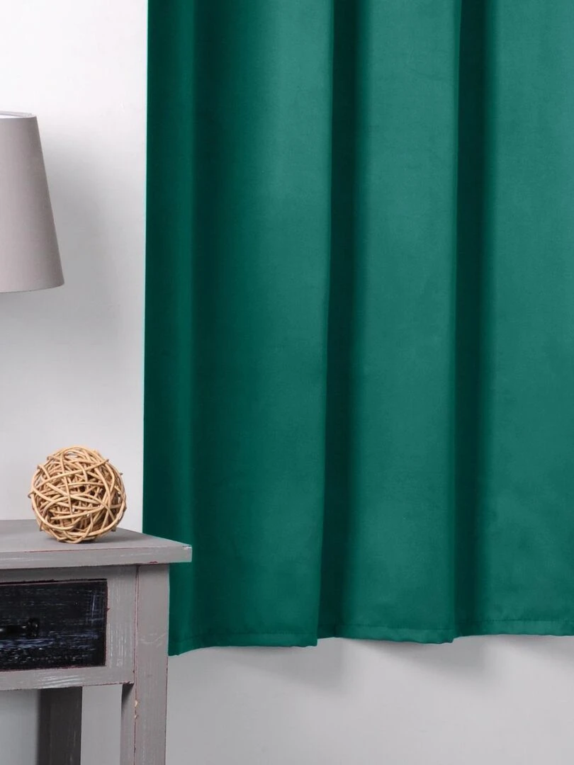 Rideau occultant uni 210gr/m2   Orange corail