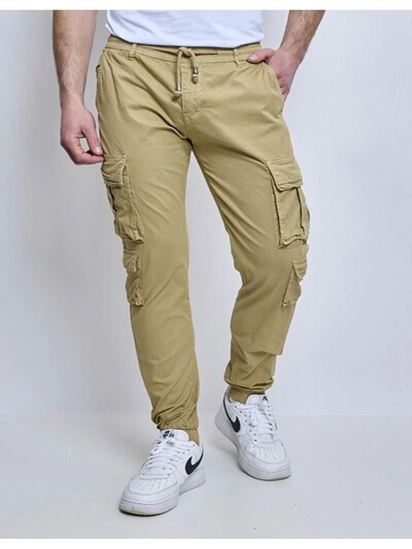 PANTALON CARGO Kebello Beige