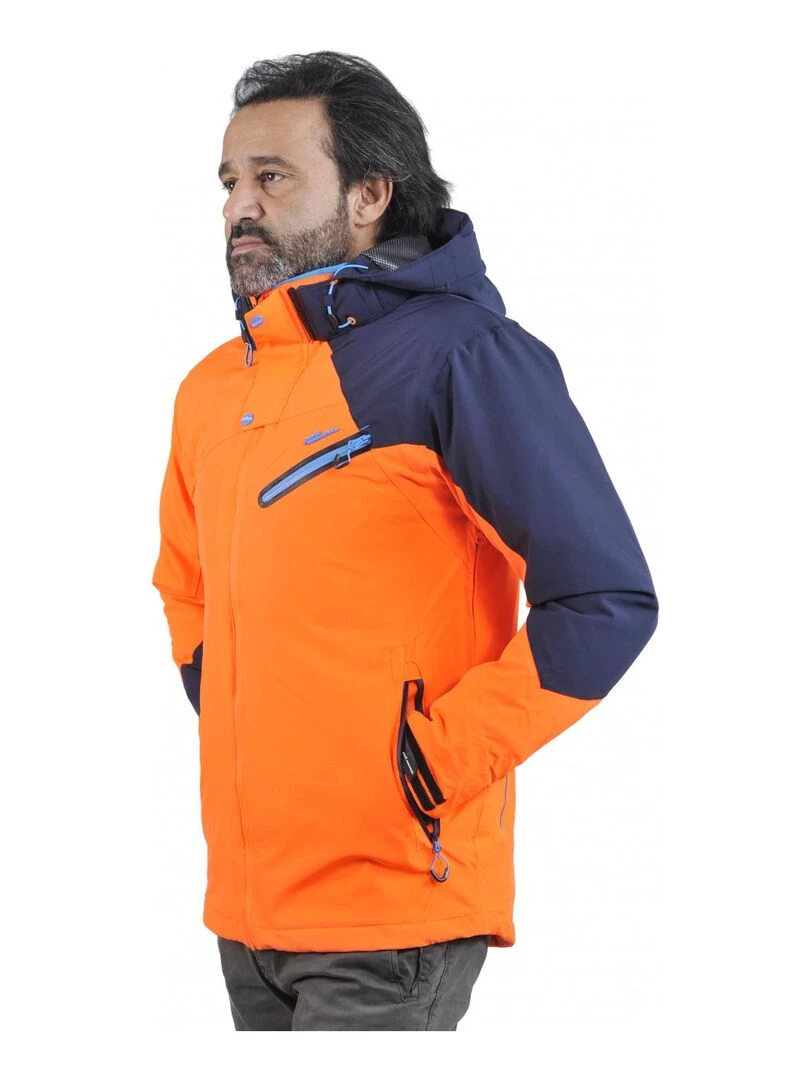 Blouson de ski homme CALIS   PEAK MOUNTAIN   Orange