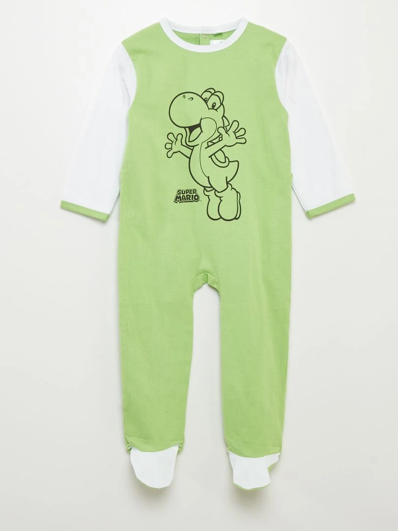 Pyjama 1 pièce 'Yoshi' Vert