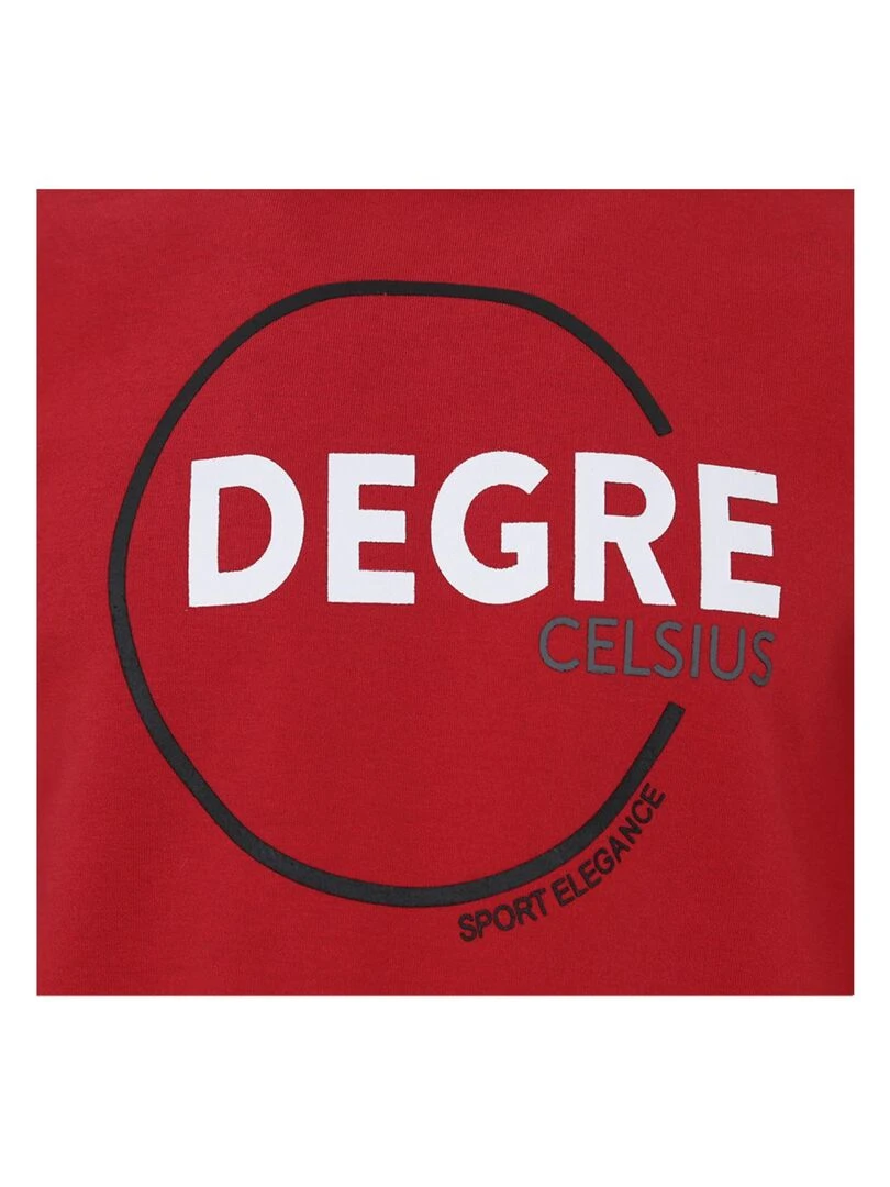 Sweat à capuche homme CINOR   DEGRE CELSIUS   Rouge
