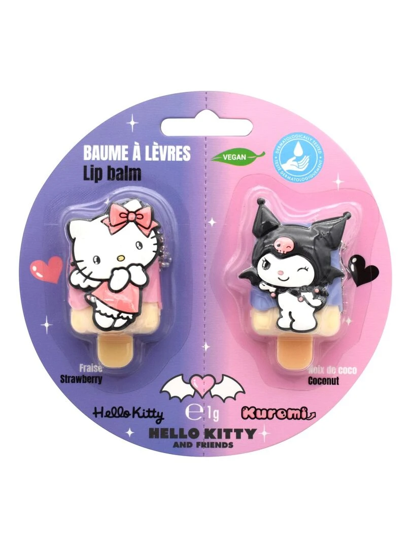 Hello Kitty and Friends Baume à Lèvres Lot 2 pièces N/A