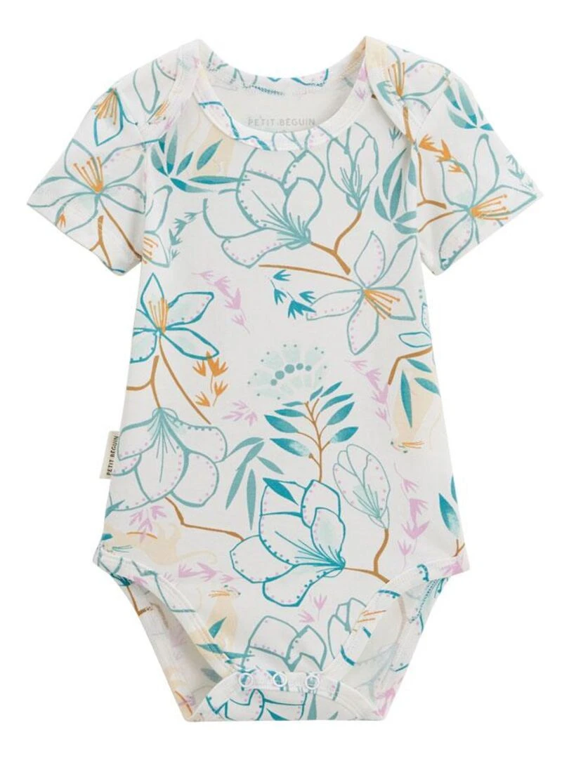 Lot de 2 bodies bébé manches courtes Patroika   Vert