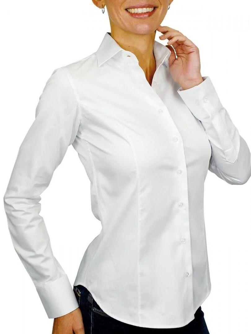 Chemise col italien LINCOLN   Blanc