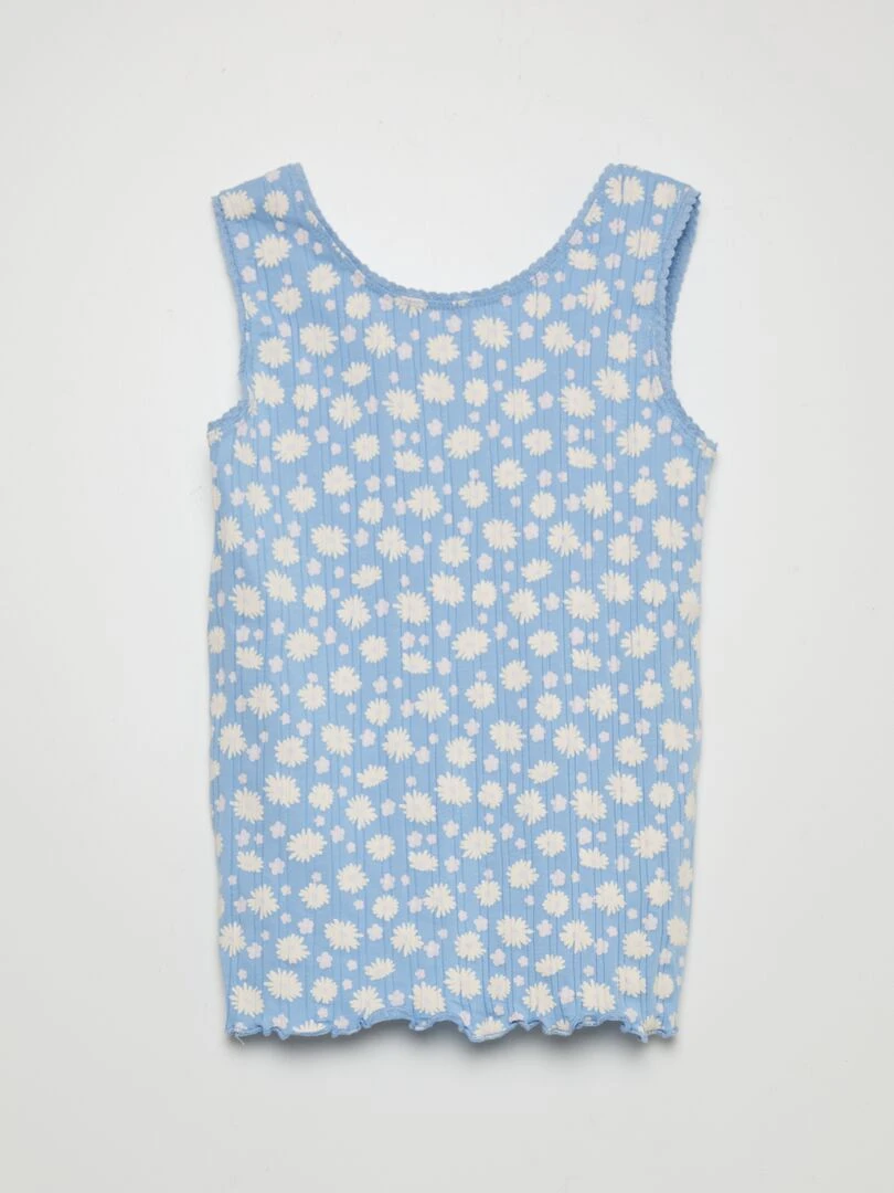 Débardeur à motif Bleu