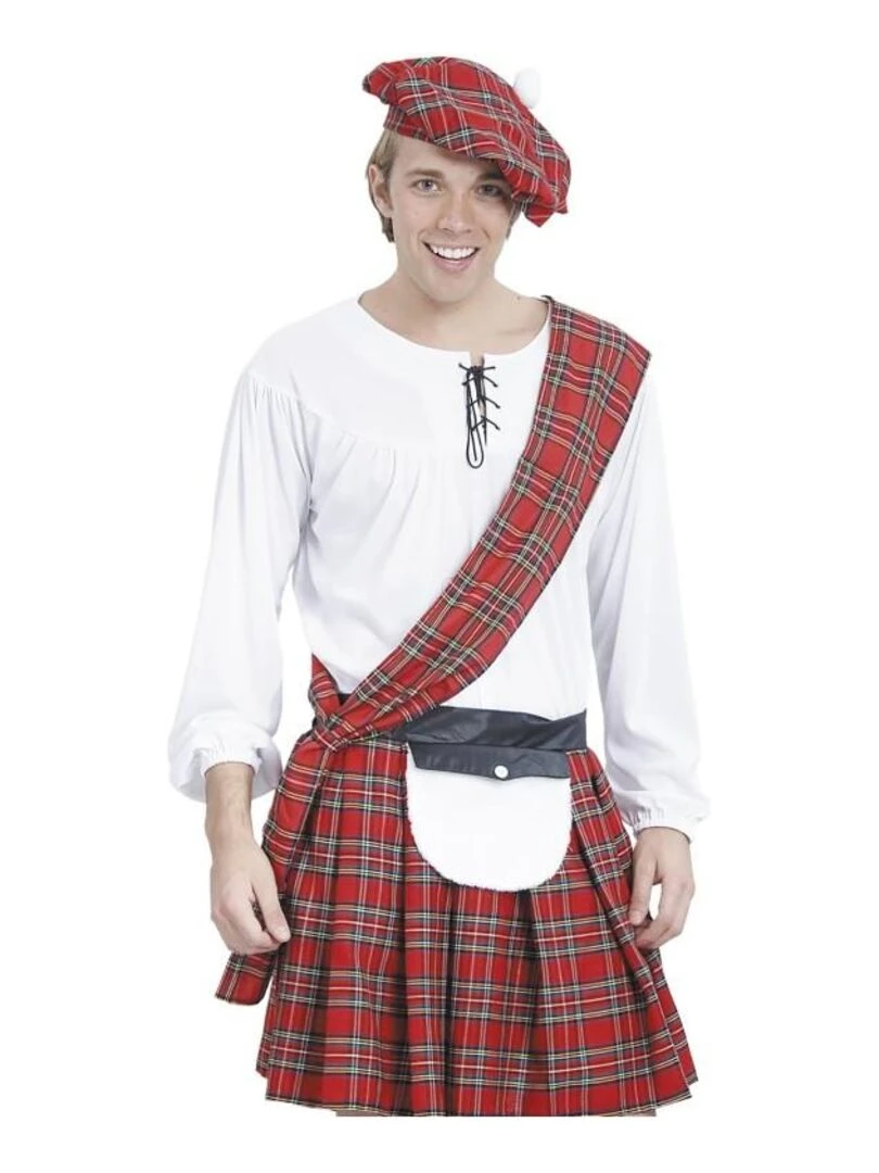 Déguisement Ecossais Homme Rouge