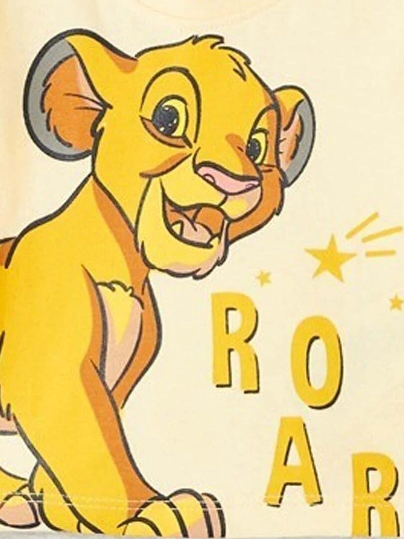 Disney   Ensemble ​​Sweat pantalon bébé garçon Imprimé Le Roi Lion   Jaune