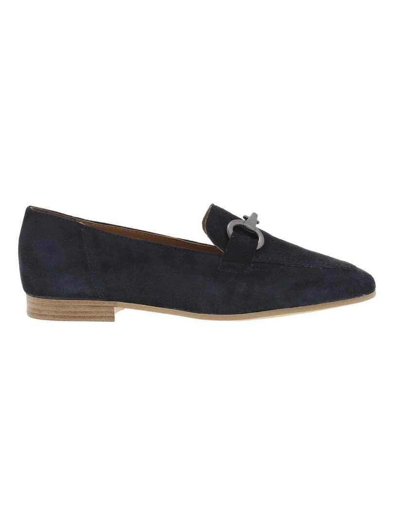 TAMARIS Mocassins cuir de vachette Bleu marine