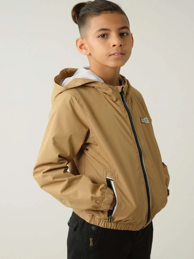 Blouson pour garçon 100 'Deeluxe'   Marron caramel