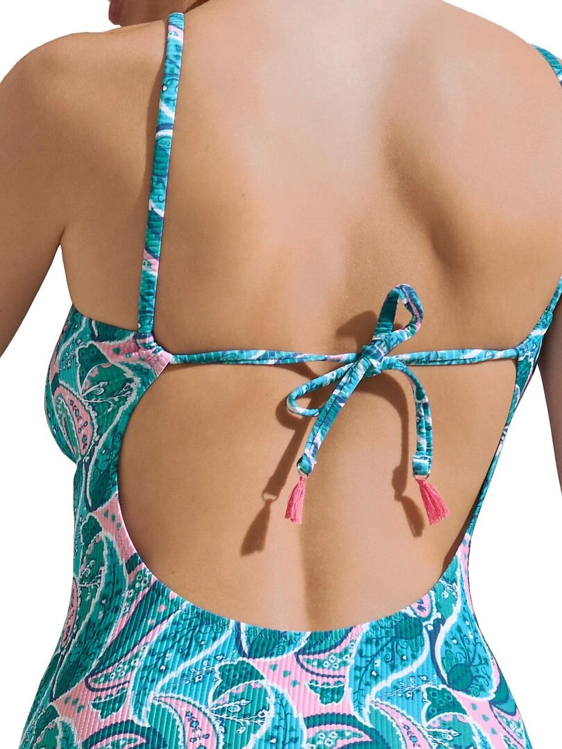 Maillot de bain une pièce échancré sans armatures Kavala   Bleu