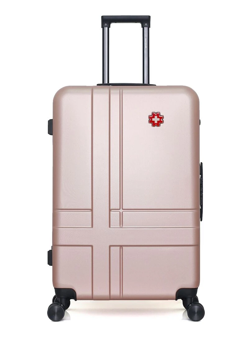 Set de 4 Valises Rigides Grand Format  Taille Moyenne  Valise Cabine et Vanity USTER M   Rose