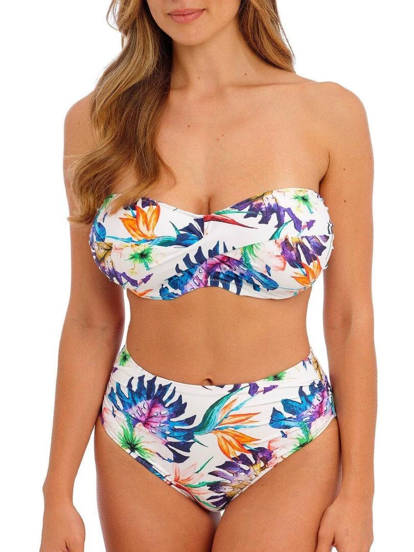 Haut de maillot de bain bandeau Paradiso Blanc