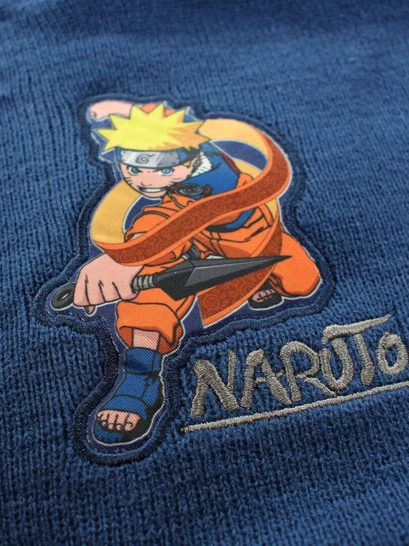 Disney   Bonnet gant snood garçon Imprimé Naruto   Bleu marine