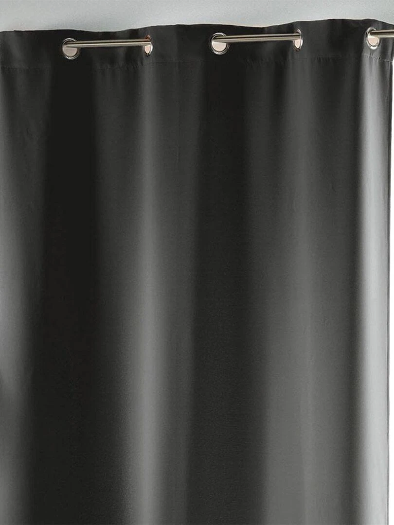 Rideau occultant uni 135x240 Occult charbon Noir