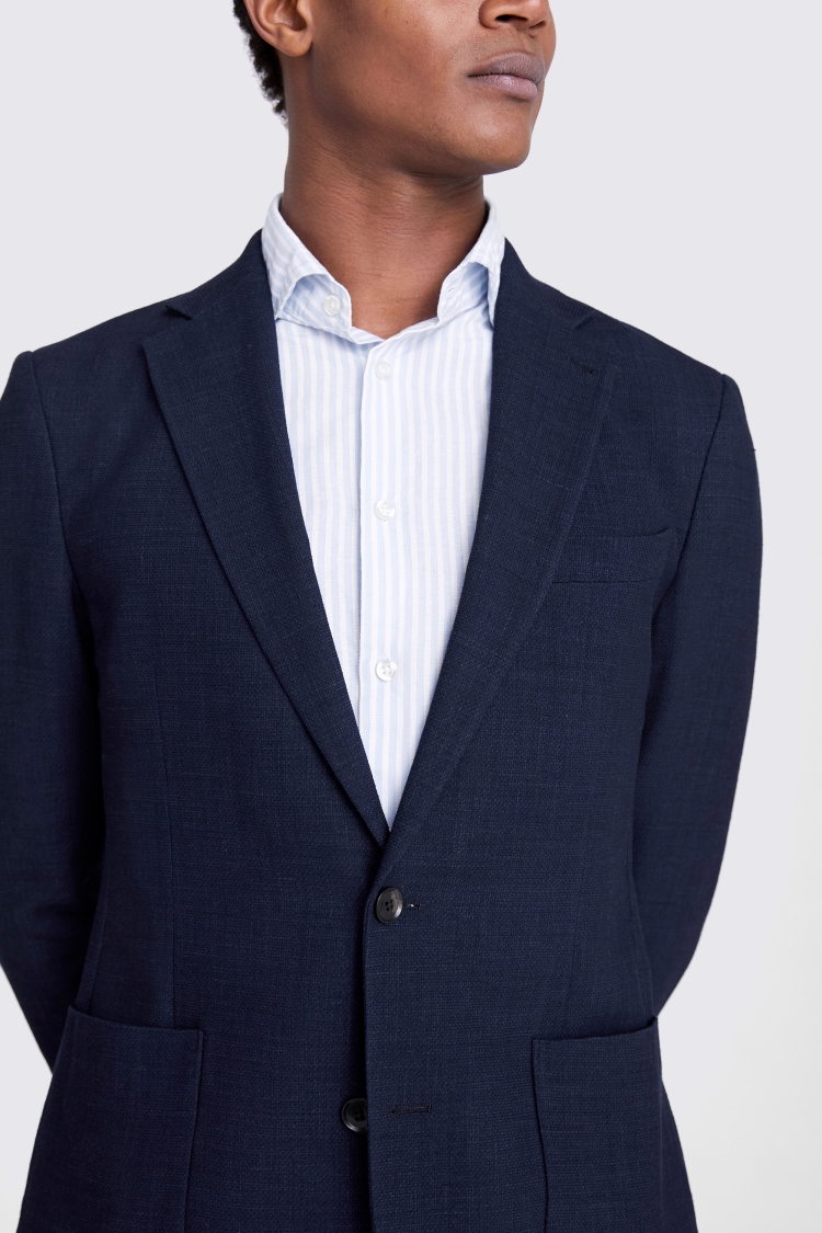 Tailored Fit Navy Hoxton Jacket     Buy Online at Moss
