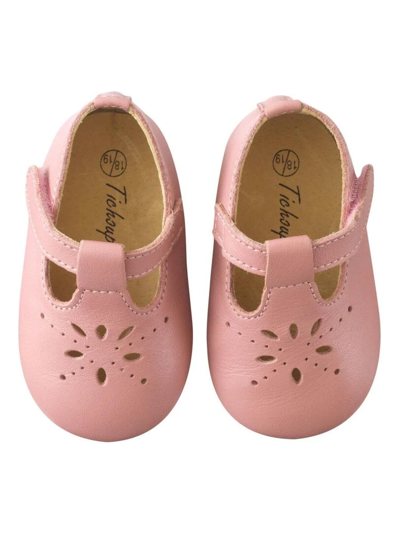 Salomé cuir souple   Rose