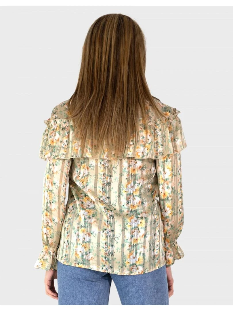 blouse imprimé floral Kebello   Beige