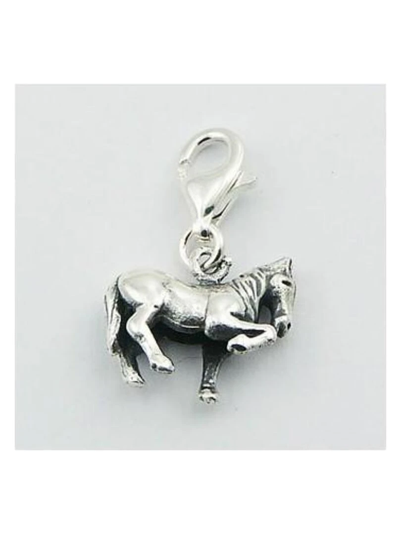 Pendentif charm en argent forme de cheval Bijoucolor Argent