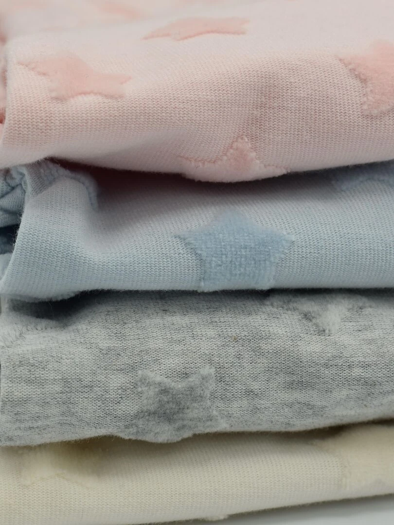 Pyjama Velours Dévoré 'étoilées''doo&bo'   Blanc cassé