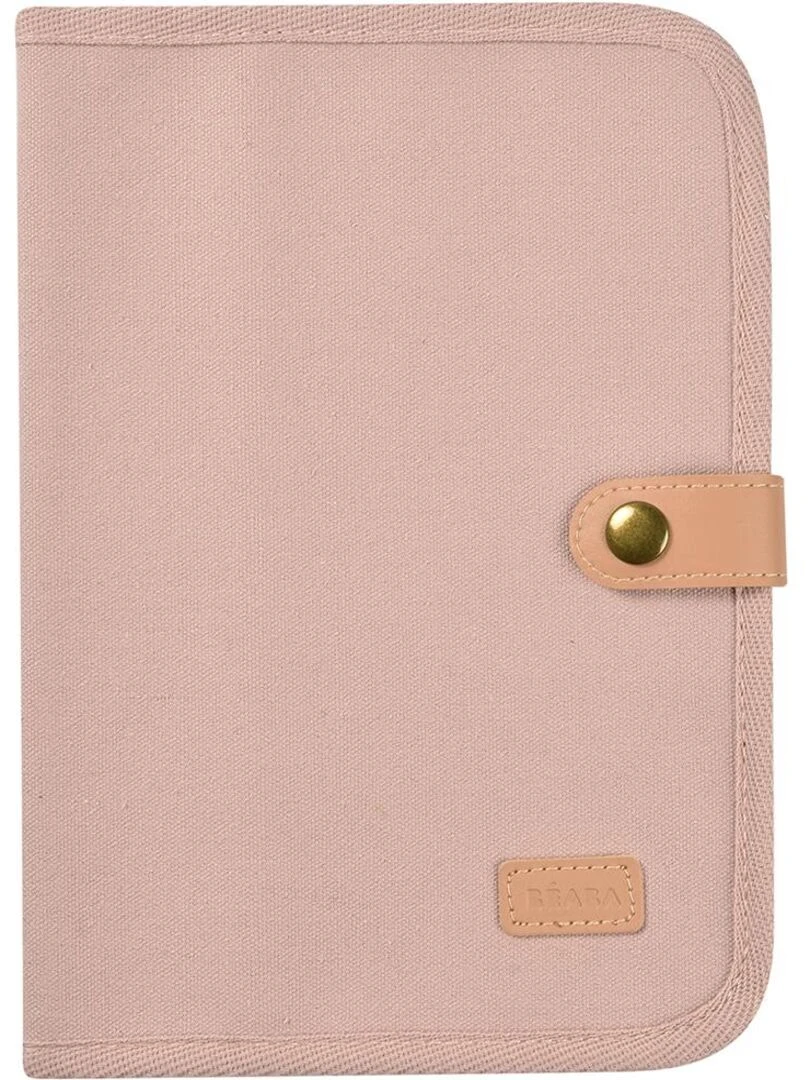 Protège carnet de santé Canvas rose poudré Rose