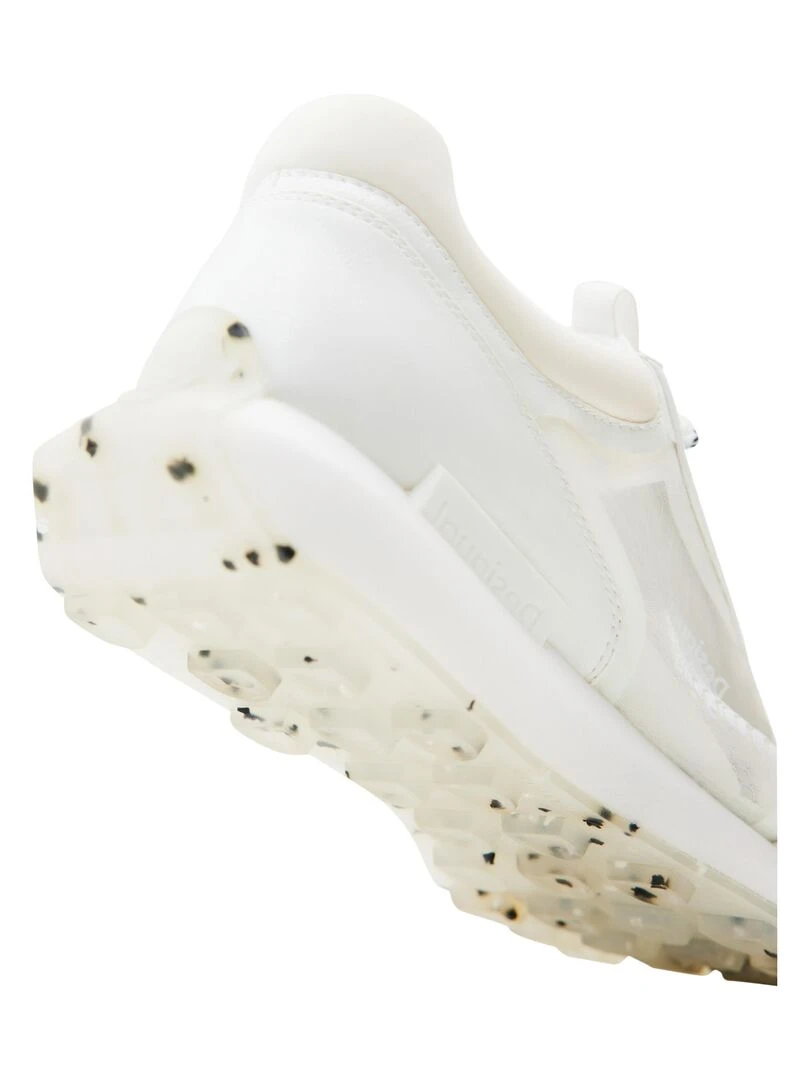 Basket à Lacets Desigual Jogger Colour Logo   Blanc