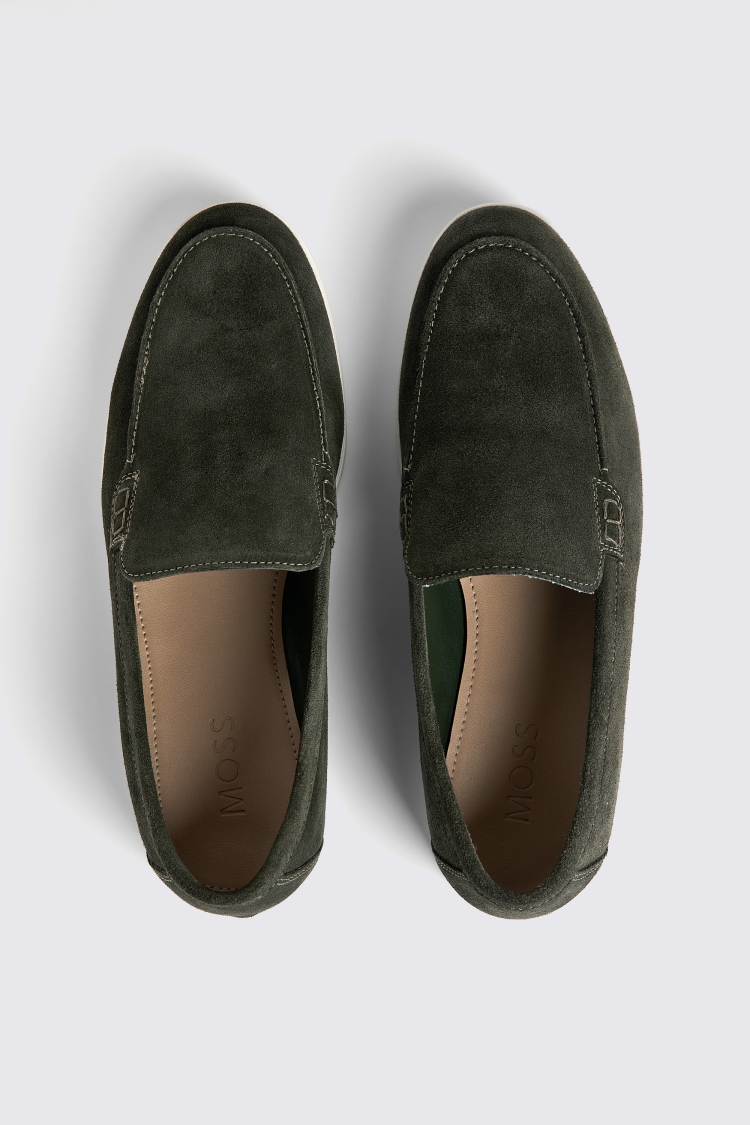 Lewisham Khaki Suede Casual Loafers Buy Online at Moss