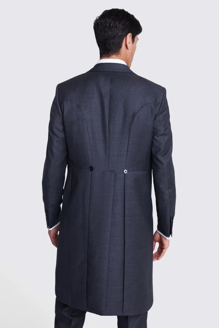 Italian Tailored Fit Grey Sharkskin Jacket   Buy Online at Moss