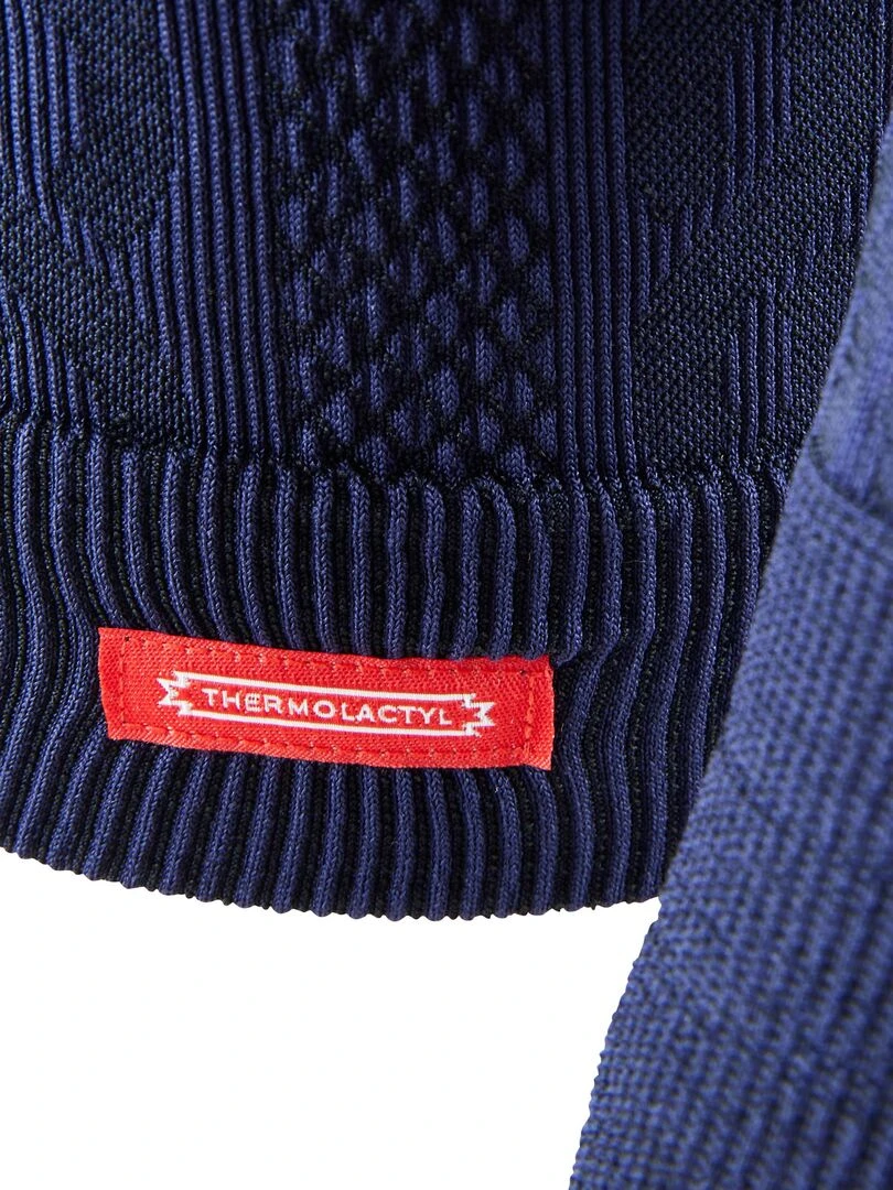 Tee shirt torsades col zippé Energy 3 Thermolactyl femme   DamartSport   Bleu Bleu