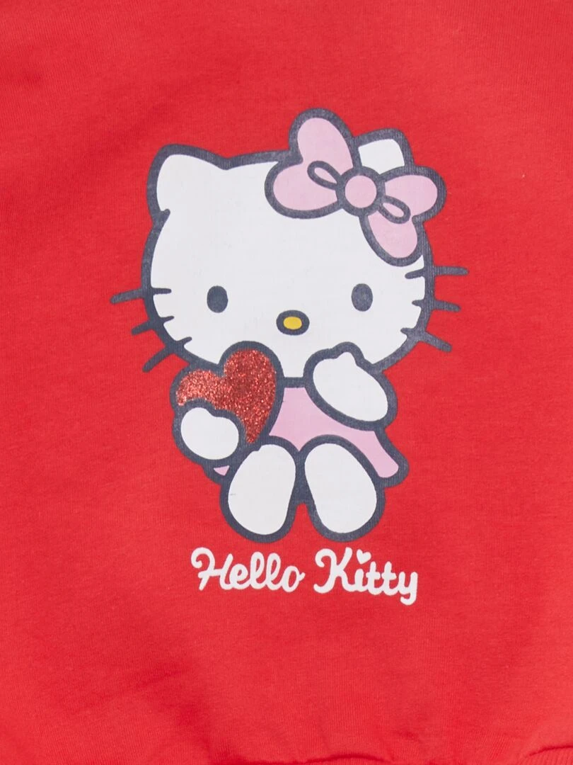 Sweat 'Hello Kitty'   rouge