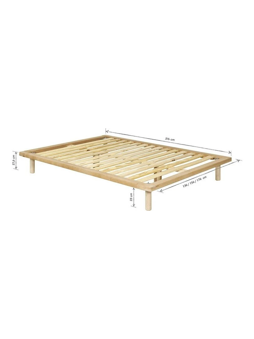 Pack lit avec matelas Maki   AKITEN RETAIL   Marron