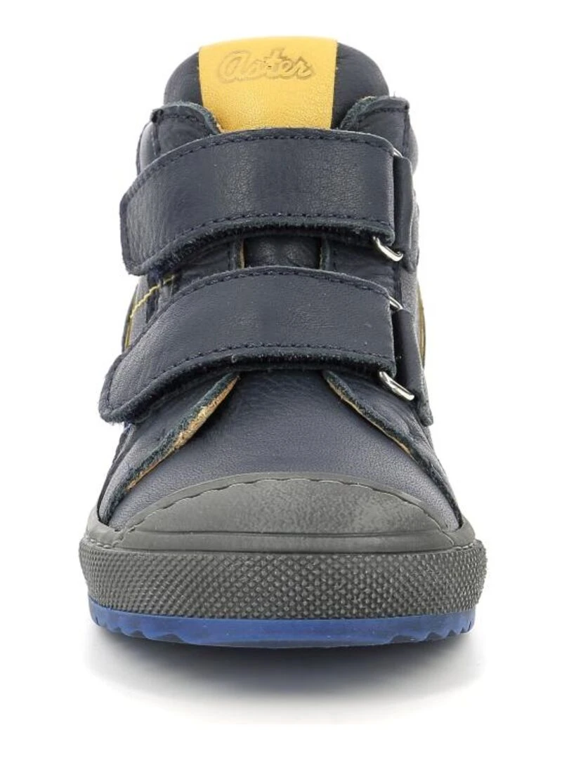 Sneakers hautes Cuir Biboc   Bleu marine