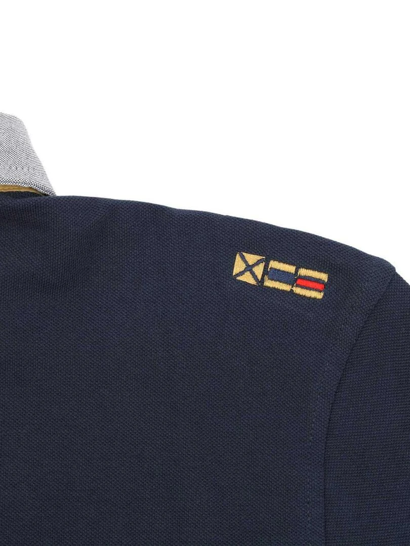 Polo manches longues homme CEDICE   VENT DU CAP   Bleu marine