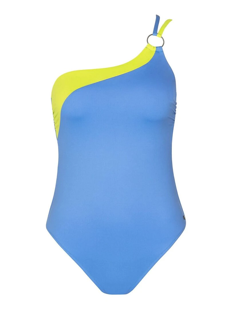 Maillot de bain une pièce asymétrique sans armatures Laos   Bleu