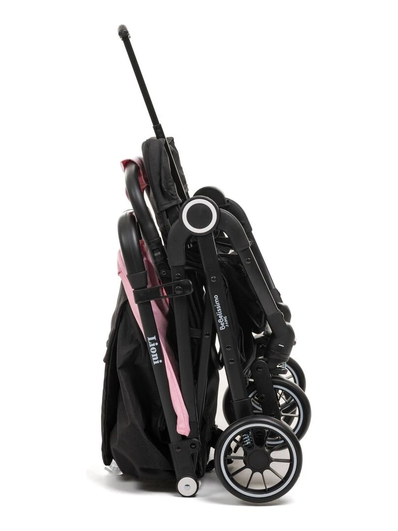 Bebelissimo   Poussette bébé Citadine Ultra Compacte   De 0 à 36 mois   Lioni  0 22kg   rose   Rose