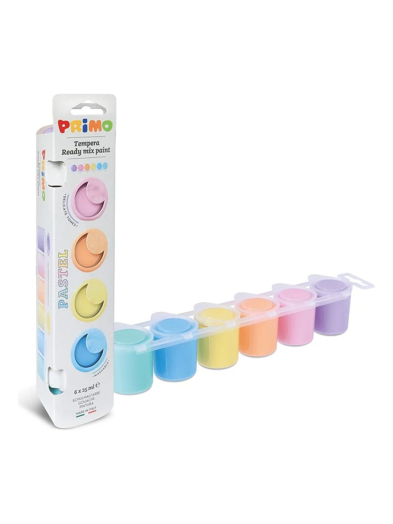 5 pots de gouache couleur pastel 25 ml   N/A