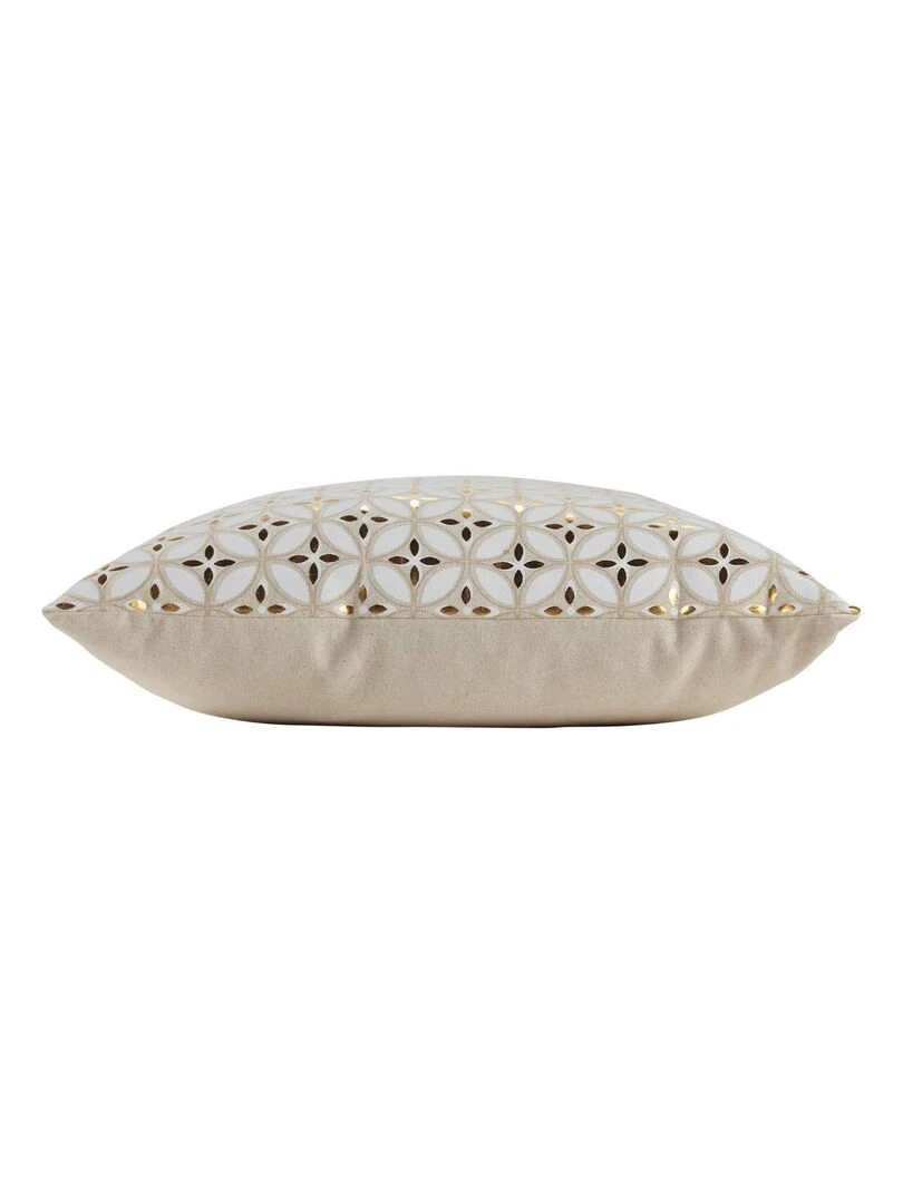 Coussin Azelie d'or Beige