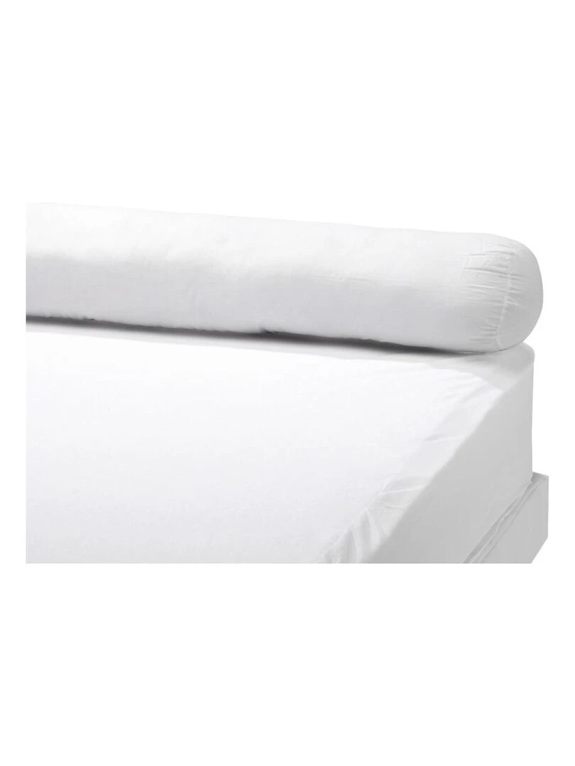 Bleu Câlin   Traversin moelleux confortable   Blanc