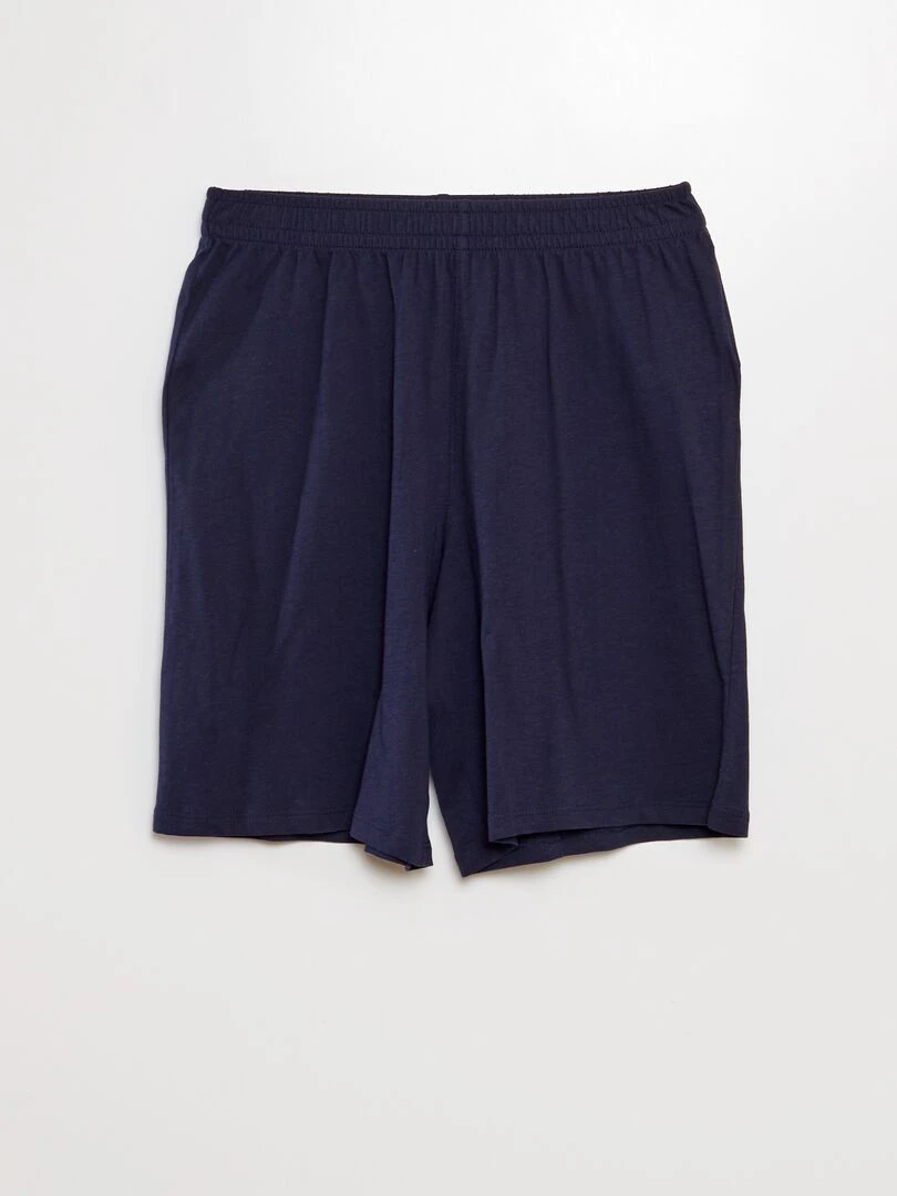 Ensemble pyjama court   2 pièces   BLEU
