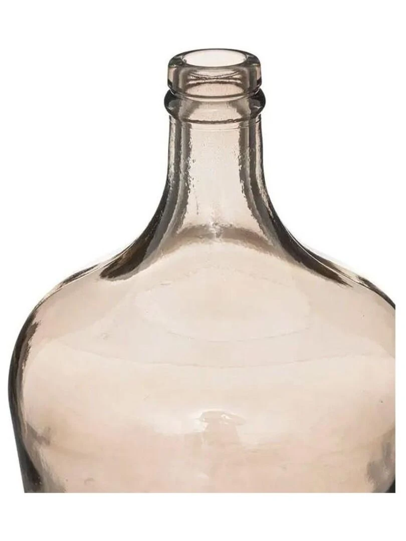Dame Jeanne verre recyclé fumé H30 Beige