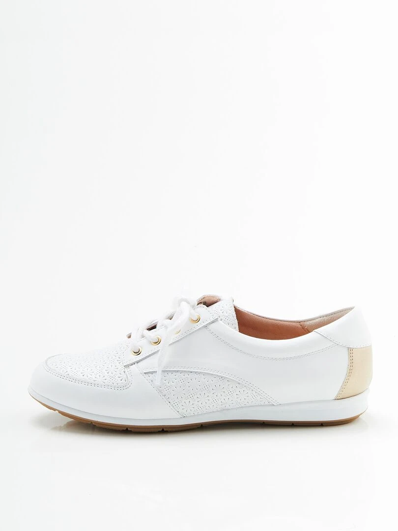 Derbies irisés à lacets Climatyl Damart Blanc