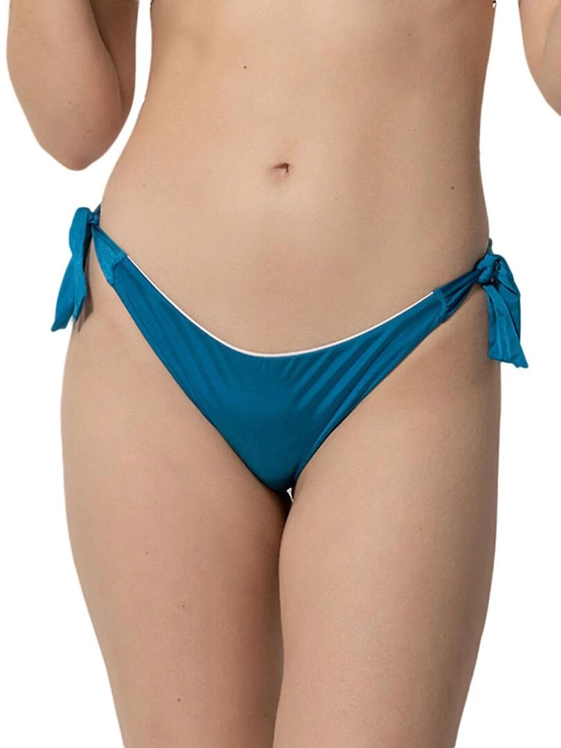 Bas maillot de bain brésilien à nouettes Homonoia Bleu
