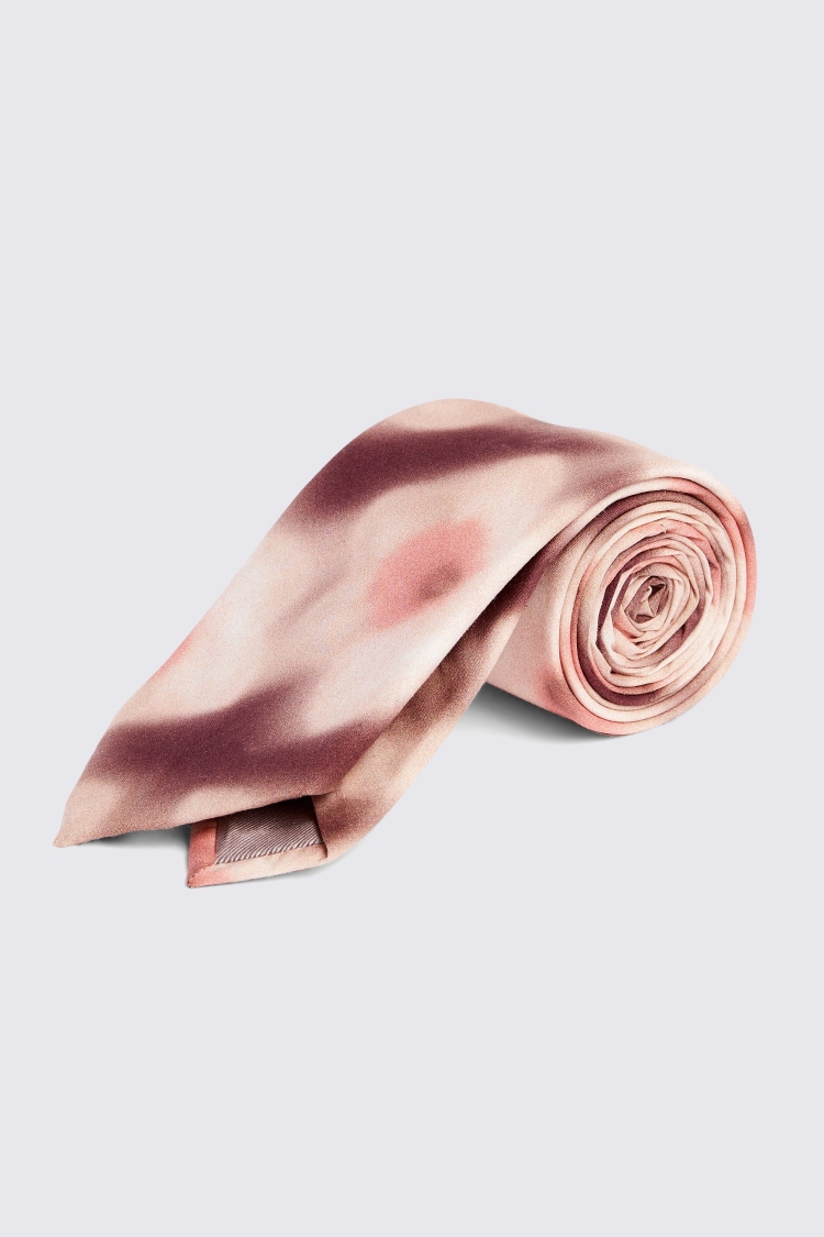 Burgundy Macro Floral Tie Made with Liberty Fabric Buy Online at Moss