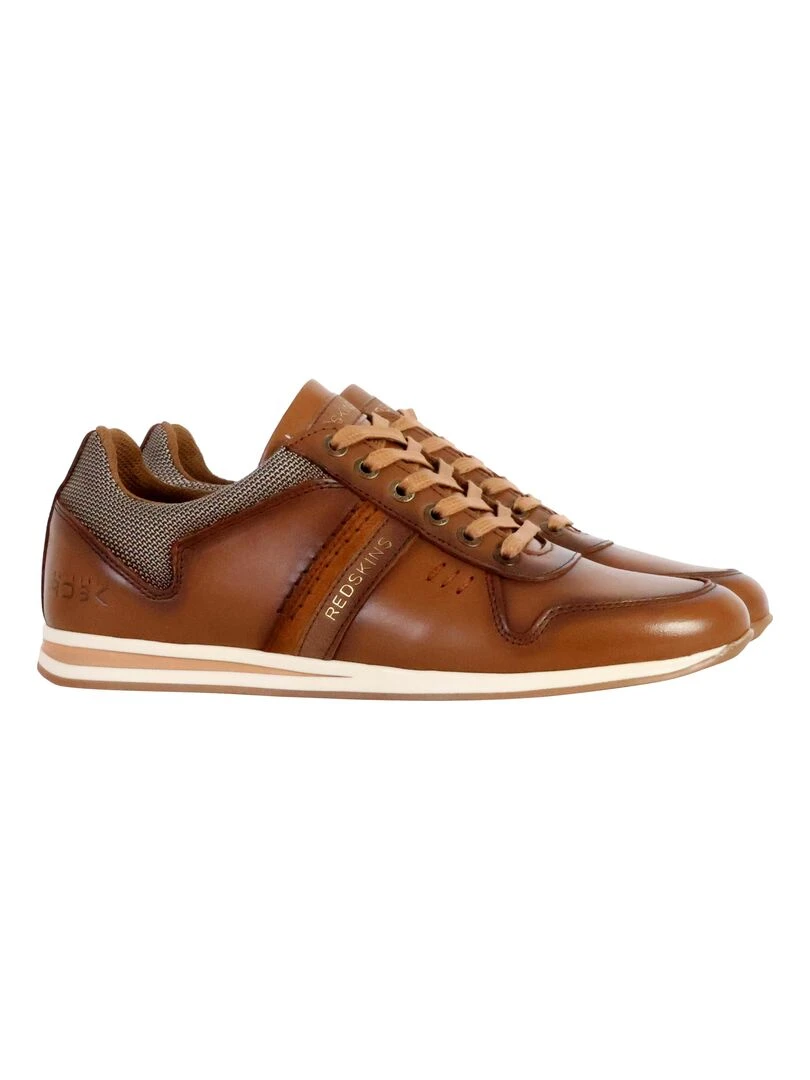 Basket Cuir Redskins Livingo   Marron