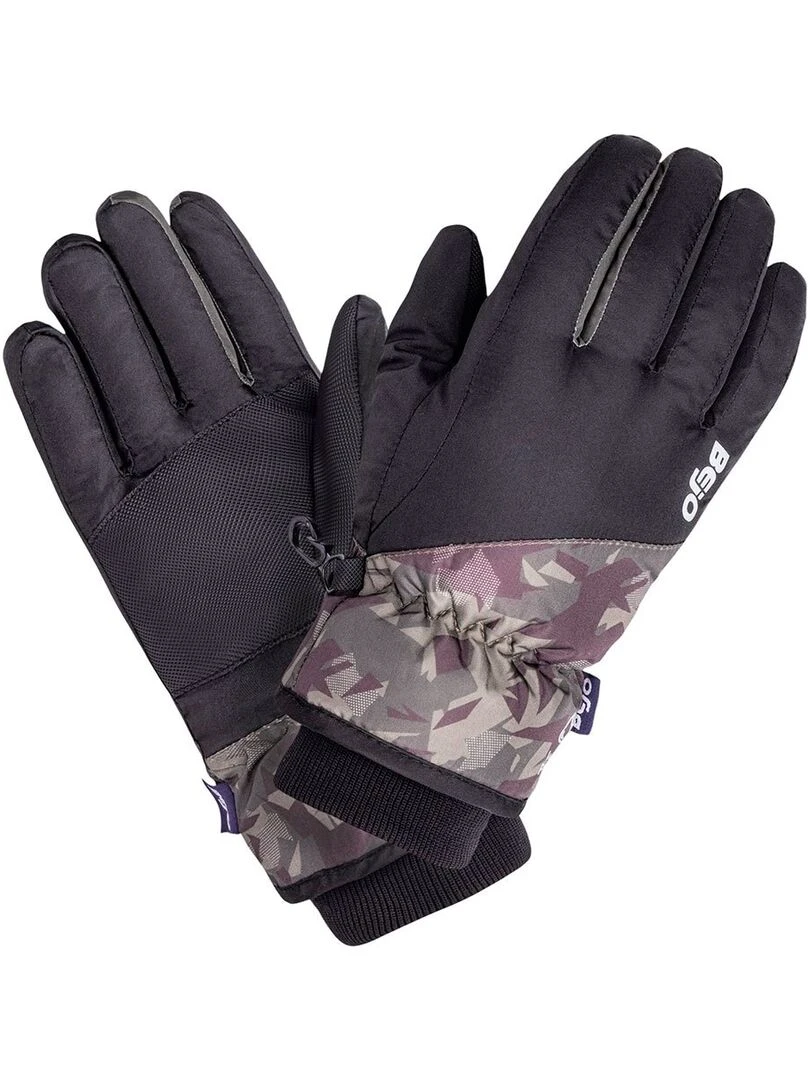 Bejo   Gants de ski VIPO   Noir Kaki