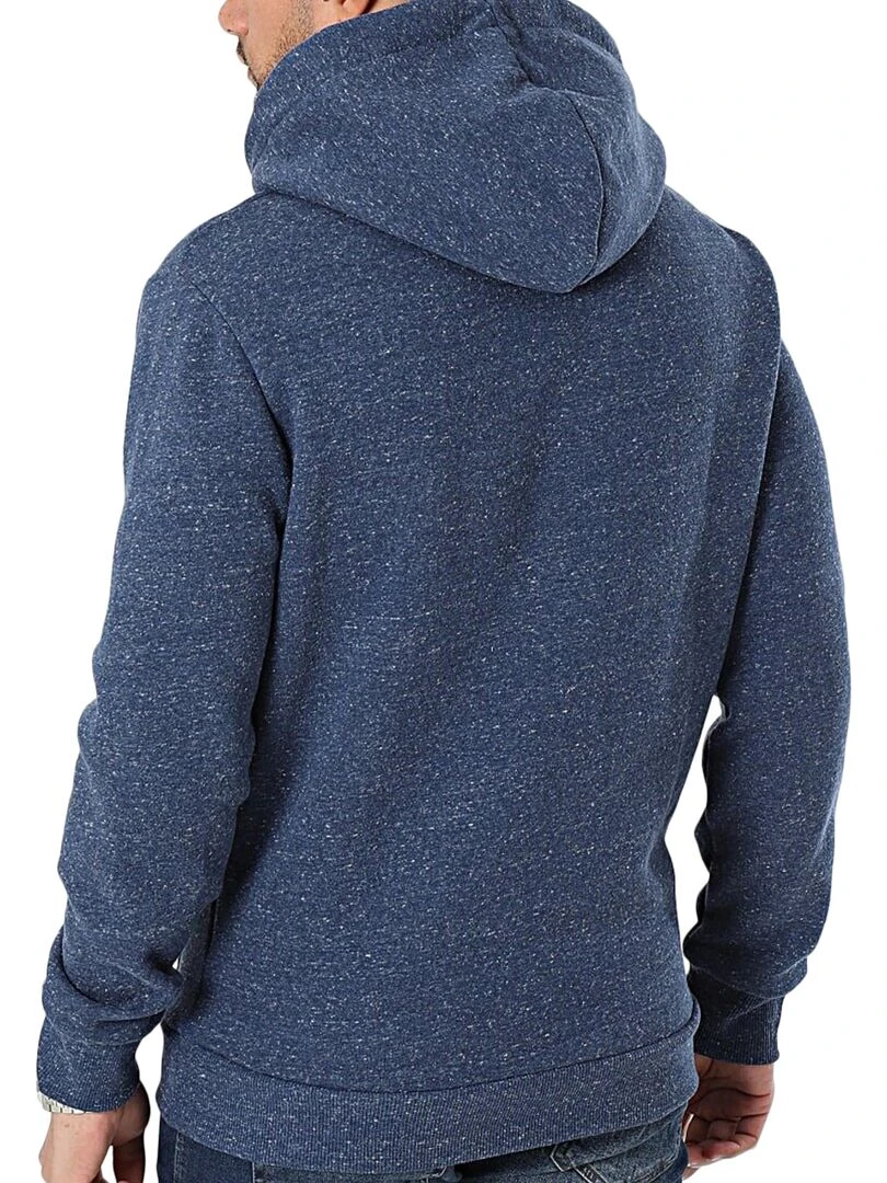 Sweat à Capuche Superdry 70'S Retro Font Logo Bleu