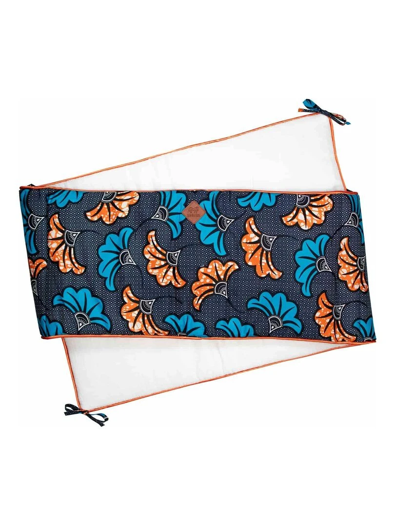 Tour de lit universel Wax Fleurs de Mariage Bleu