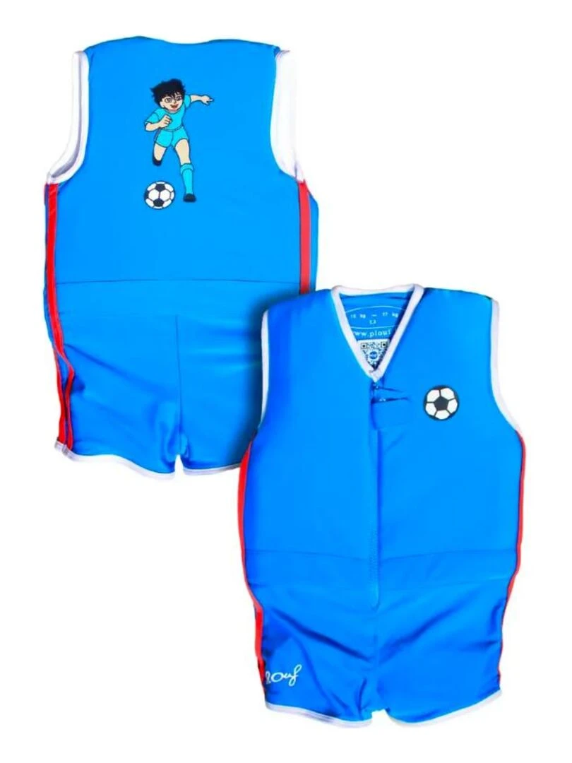 Maillot de Bain Sacha Enfant avec Flotteurs Accessoire de Natation Garçon Bleu